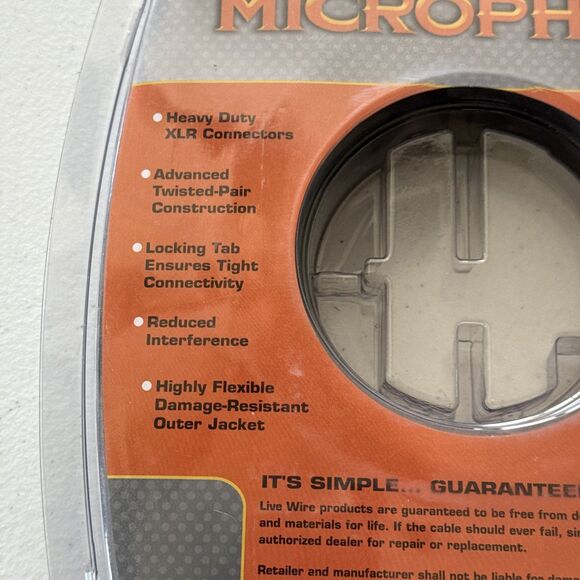 Live Wire Advantage 25 ft XLR Heavy Duty Microphone Cable w/ Sonicshield EXM25 - Picture 7 of 9